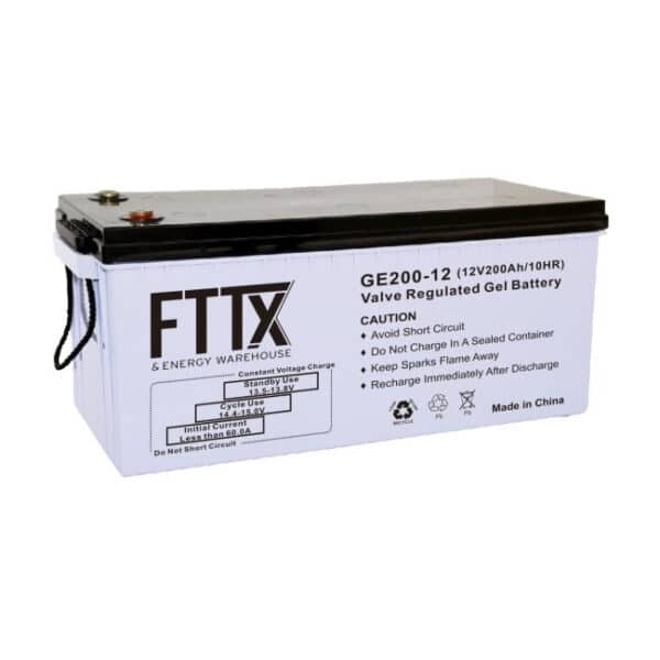FTTX – 200Ah 12V GEL Deep Cycle Battery